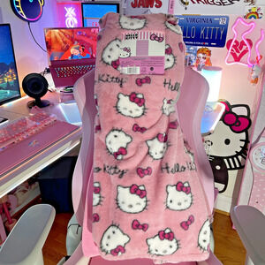 2024 Sanrio Hello Kitty Pink Ultra Fine Faux Fur All About Throw Blanket 50x70